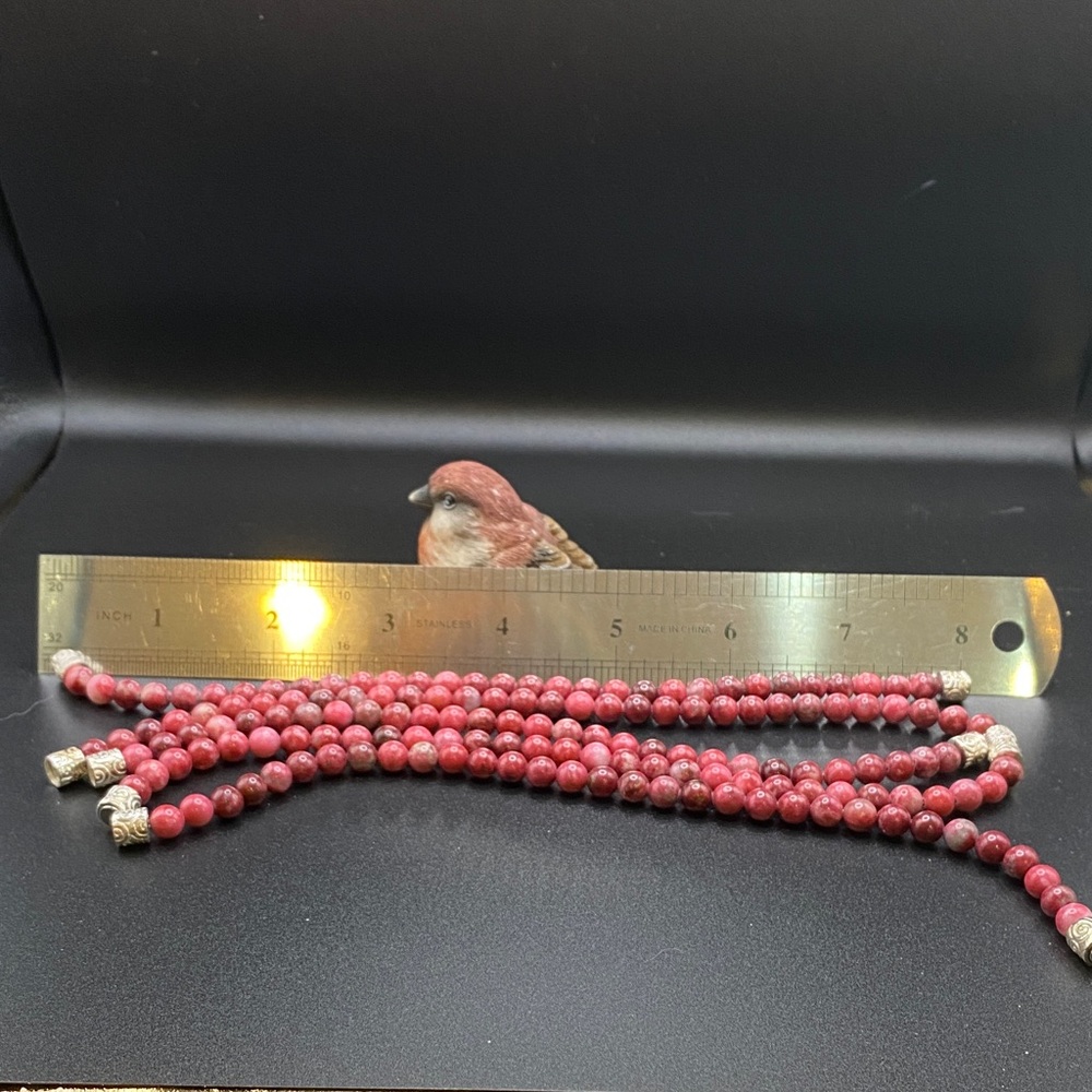 Jay King Rhodonite 40 Inch Convertible Necklace Sterling Silver-DR(127) - Picture 3 of 5